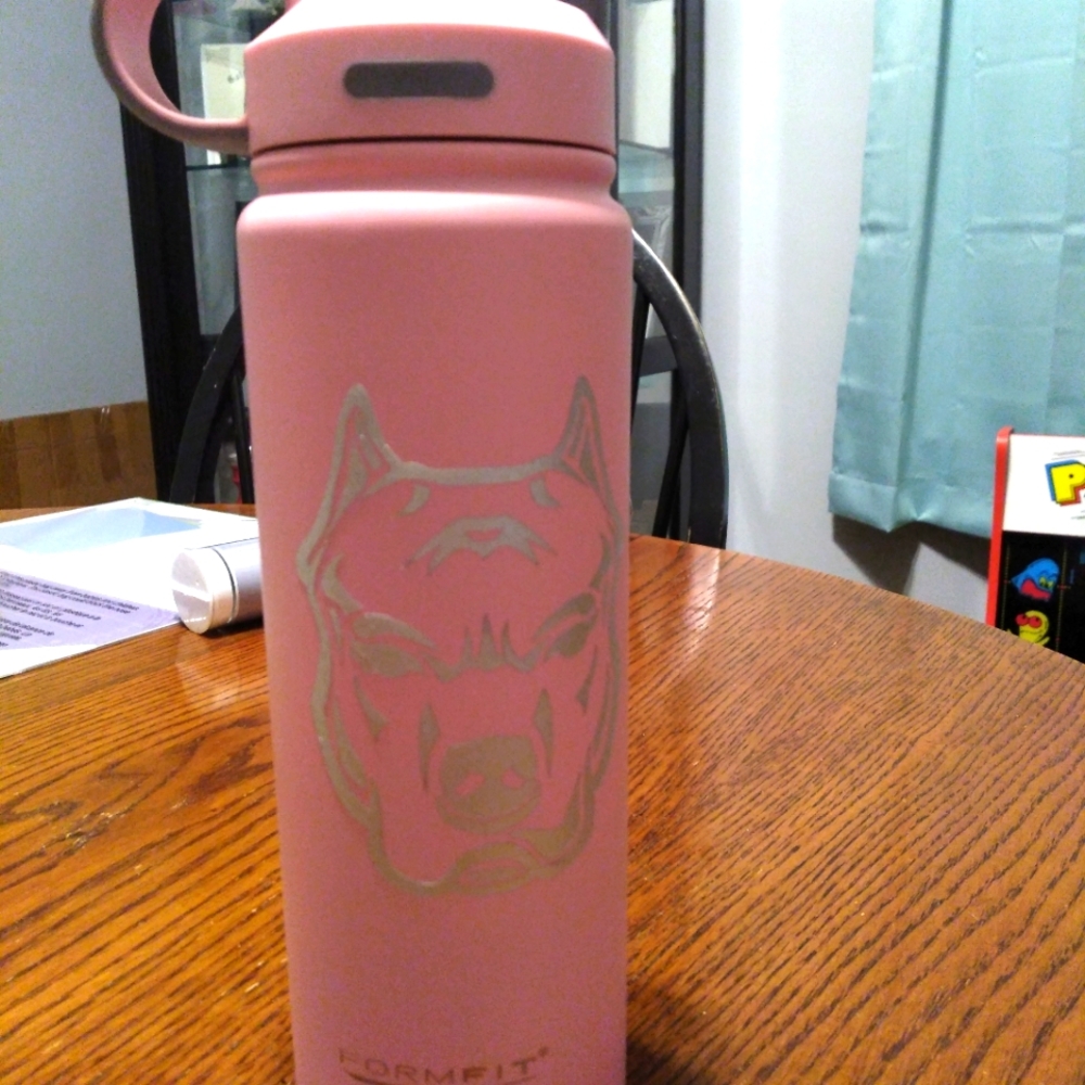 Pitbull Pink tumbler